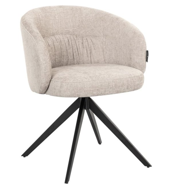 Richmond interiors eetkamerstoel Olivia draaibaar met arm natural