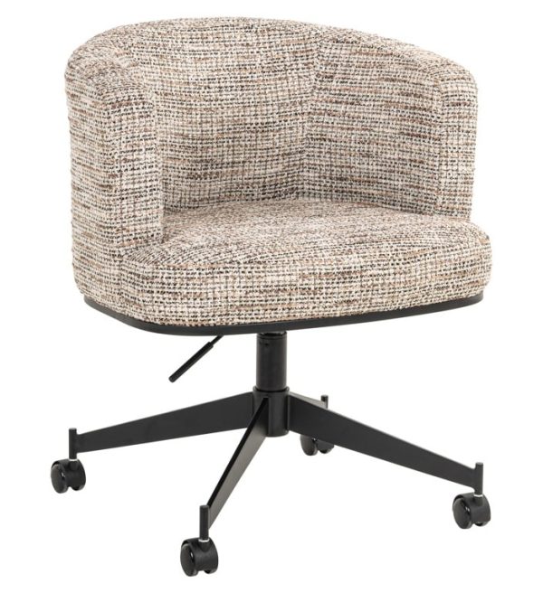 Richmond interiors eetkamerstoel Rochenne draaibaar met arm nature