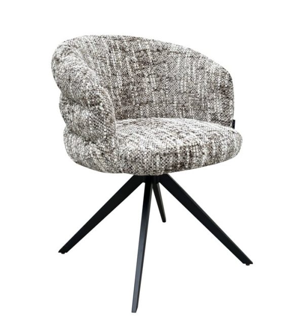 Richmond interiors eetkamerstoel Serenity draaibaar met arm bruin