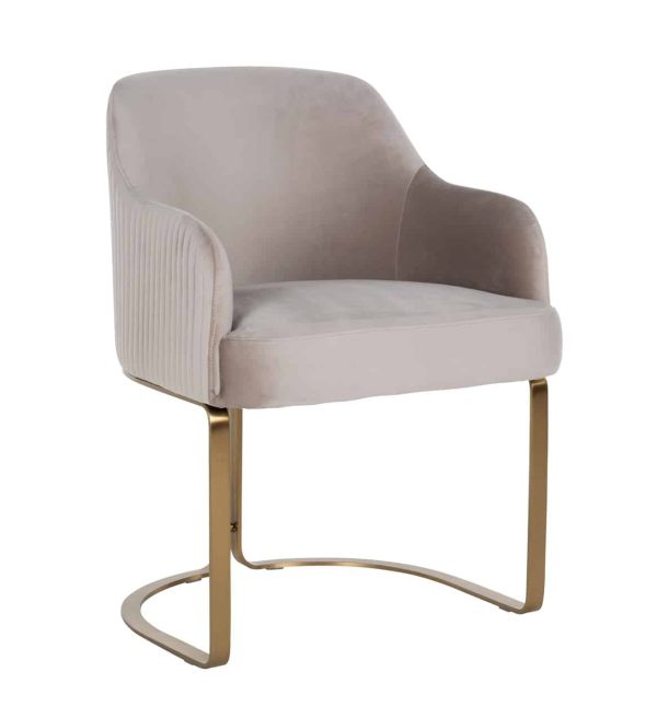 Richmond Interiors eetkamerstoel Hadley met arm khaki