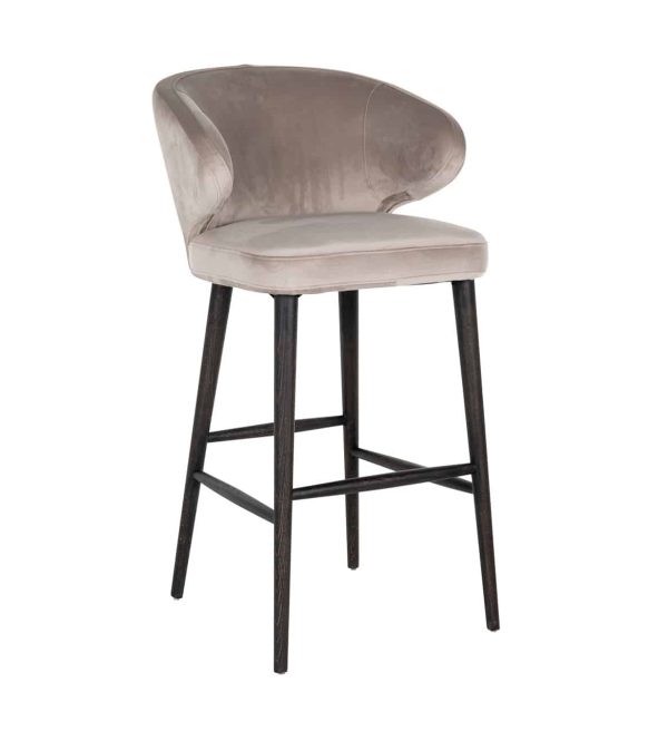 Richmond Interiors barstoel Indigo khaki velvet