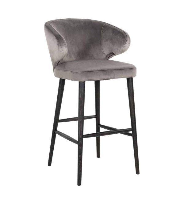 Richmond Interiors barstoel Indigo stone velvet