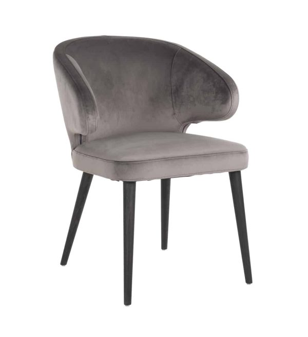 Richmond Interiors eetkamerstoel Indigo met arm grijs