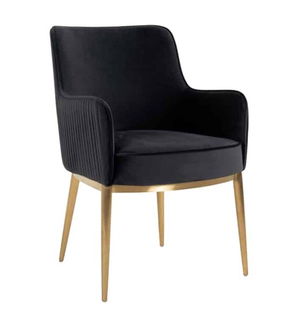 Richmond Interiors eetkamerstoel Breeze met arm antraciet