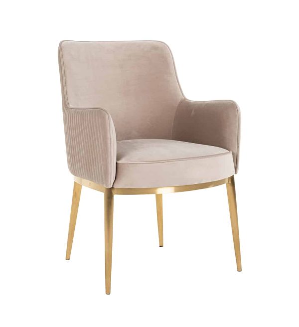 Richmond Interiors eetkamerstoel Breeze met arm khaki