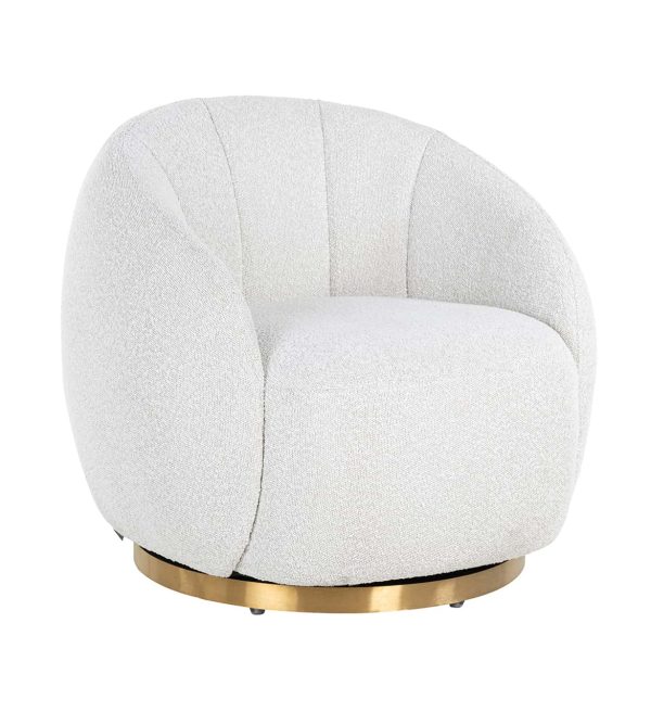 Richmond Interiors draaifauteuil Jago wit