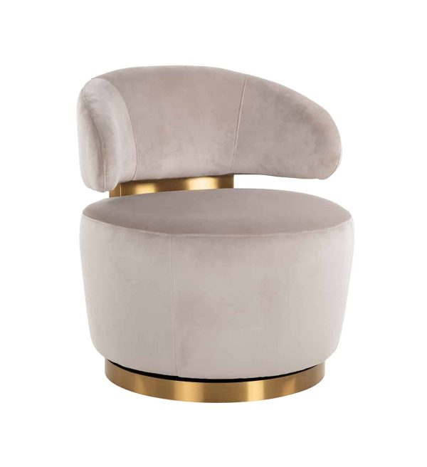 Richmond Interiors draaifauteuil Maxime khaki