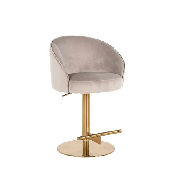 Richmond Interiors barstoel Zabi draaibaar met arm khaki velvet