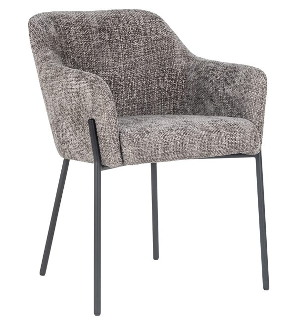 Richmond Interiors eetkamerstoel met arm Fay bruin