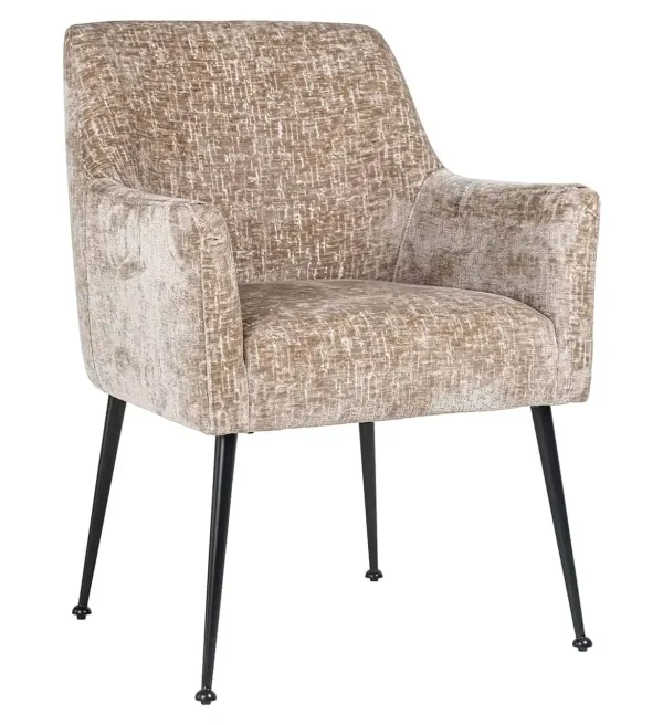 Richmond Interiors eetkamerstoel Harley met arm grijs groen