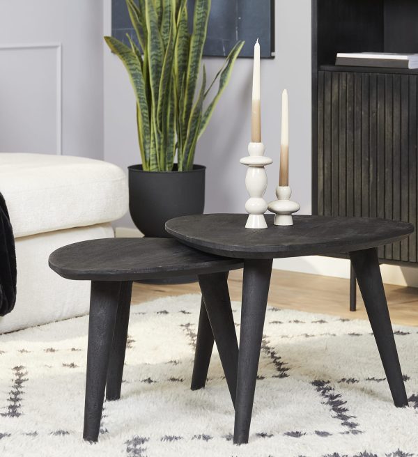 Starfurn Salontafel Omaha Black | 60 cm | Set van 2
