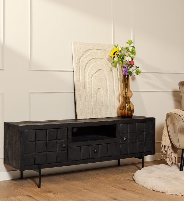 Starfurn Tv meubel Brandy Black | 150 cm