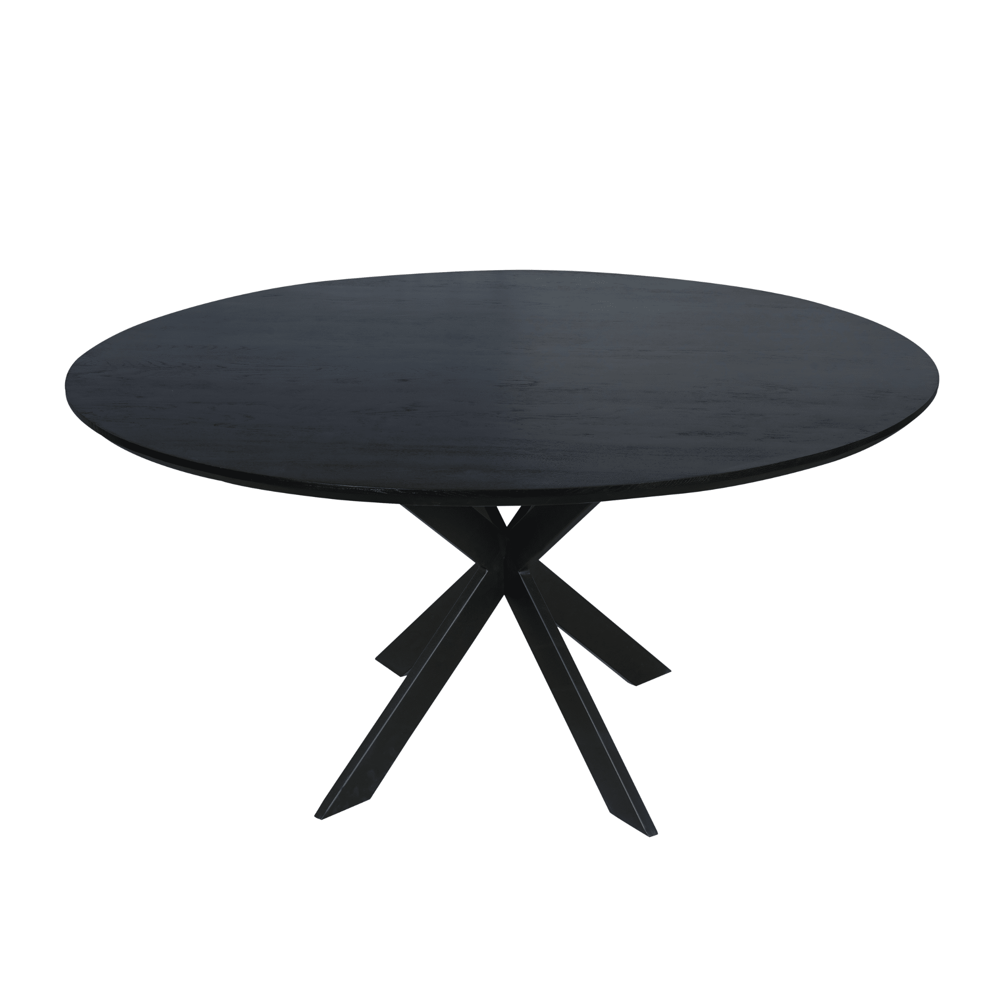 Starfurn Eiken eettafel Ferris | Rond 150 cm | Zwart