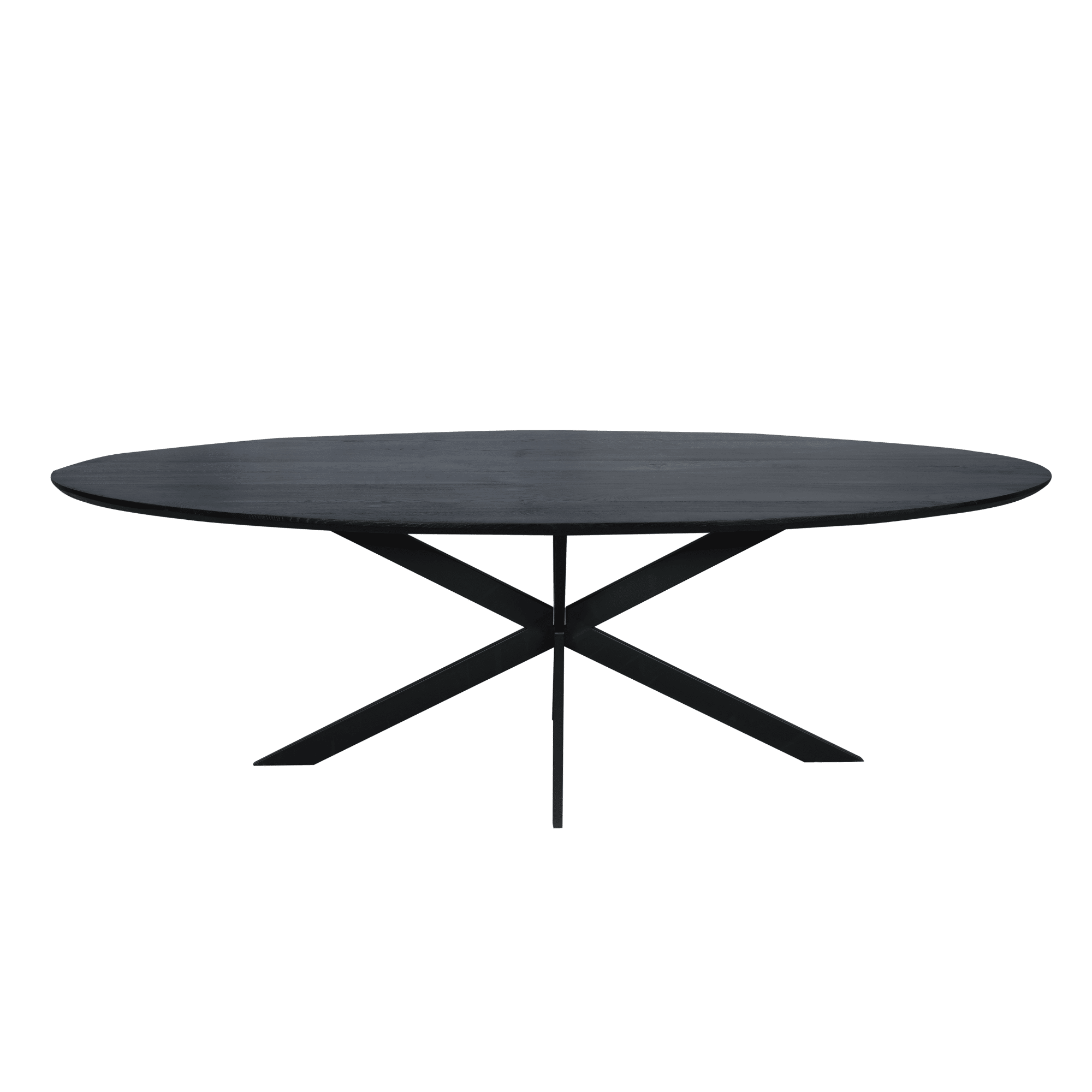 Starfurn Eiken eettafel Ferris | Ovaal 240 cm | Zwart