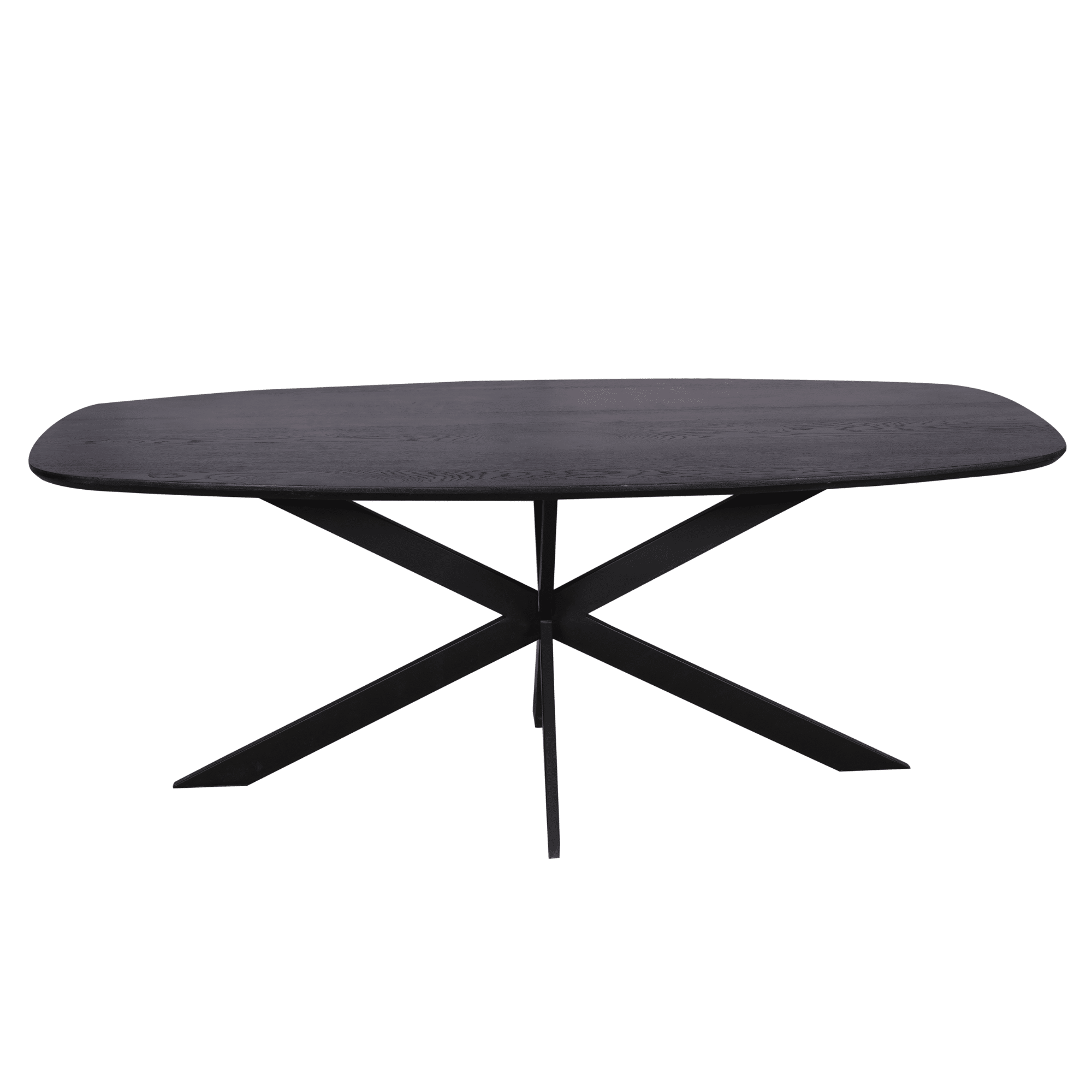 Starfurn Eiken eettafel Ferris | Deens Ovaal 200 cm | Zwart
