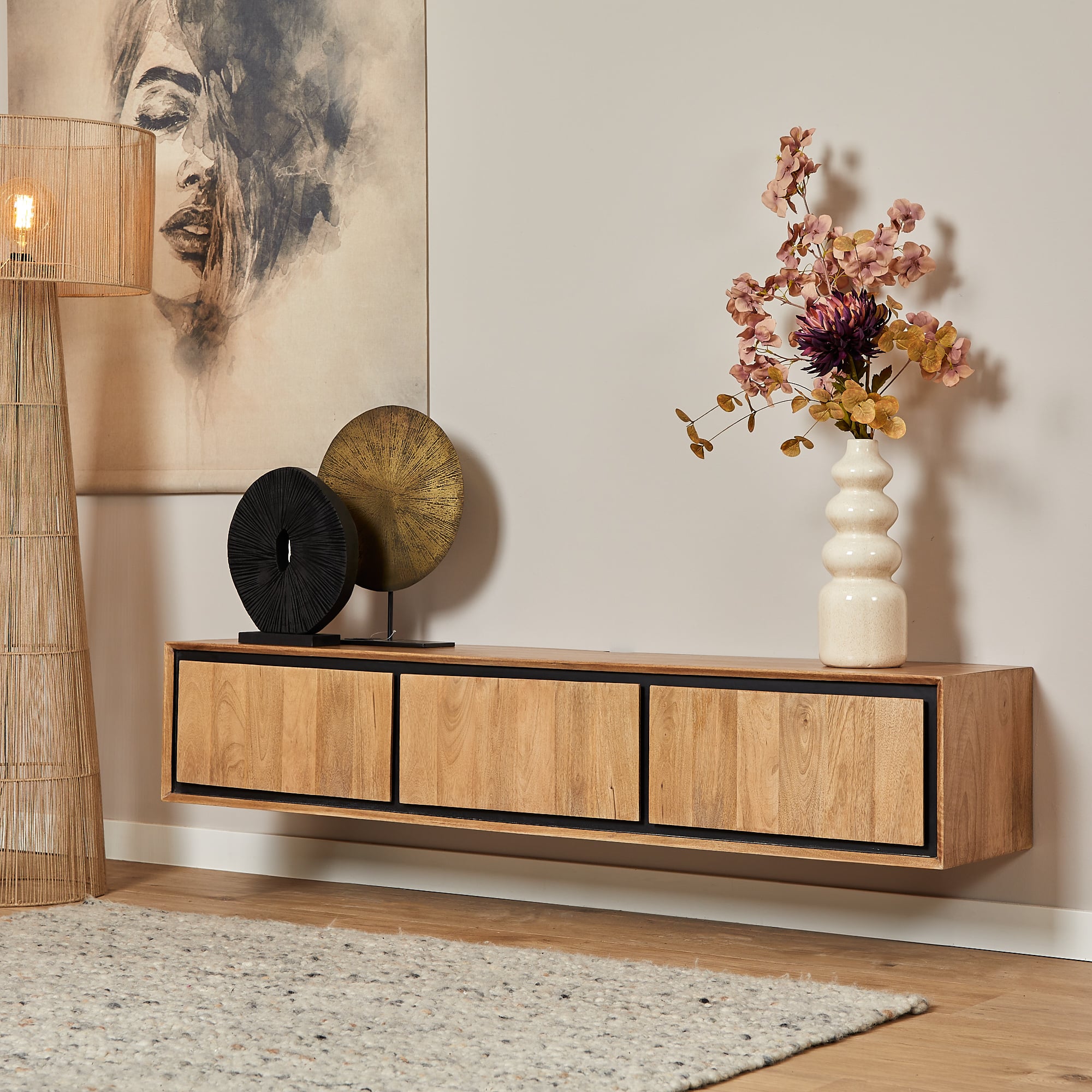 Starfurn Zwevend tv meubel RichWood | 160 cm