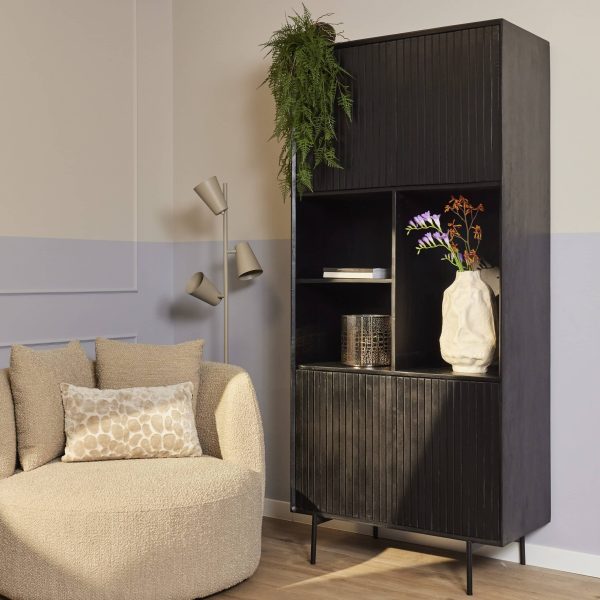 Starfurn Vakkenkast Madison Black | 90 cm