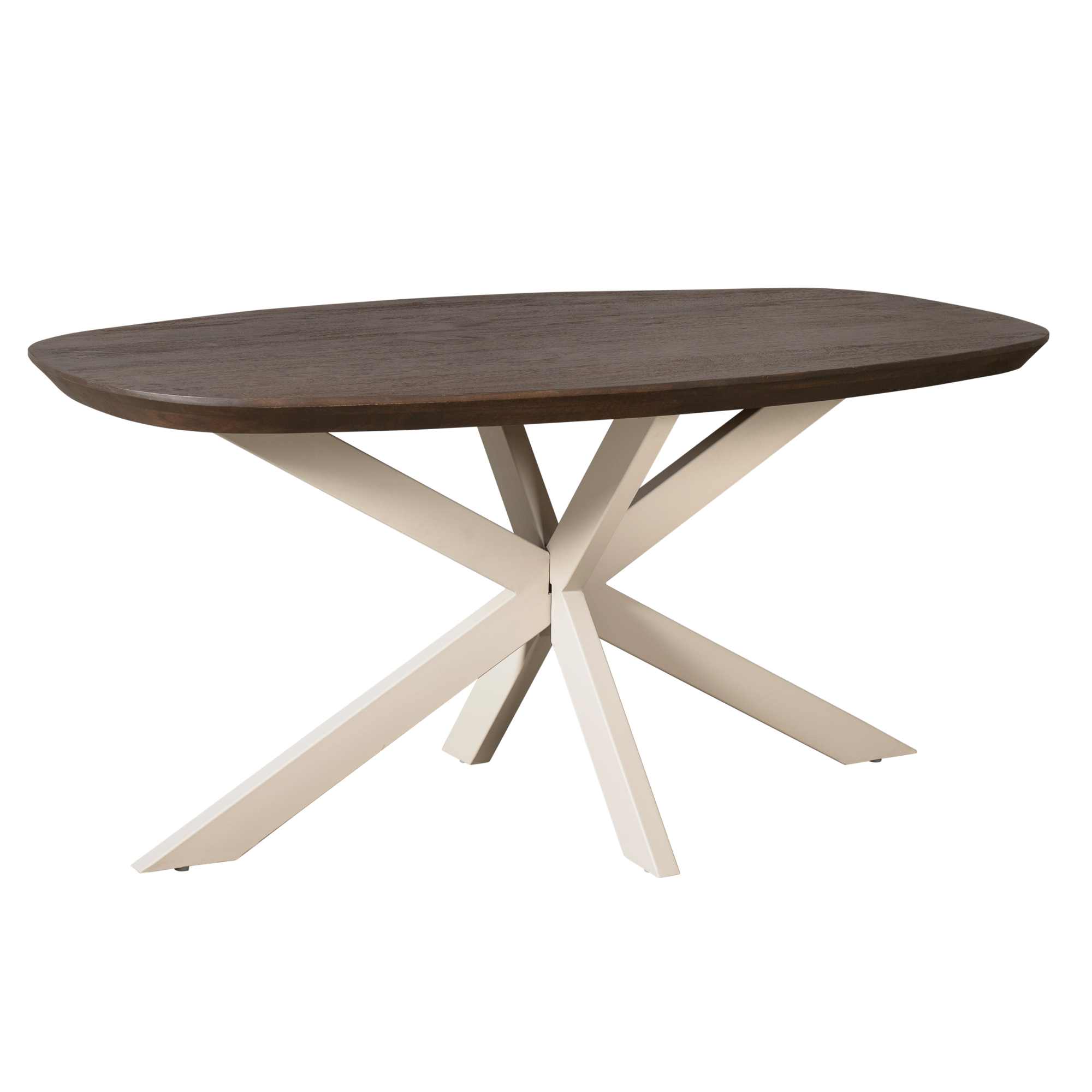 Starfurn Eettafel Madison Brown | 160 cm | Deens Ovaal | Poot Sand