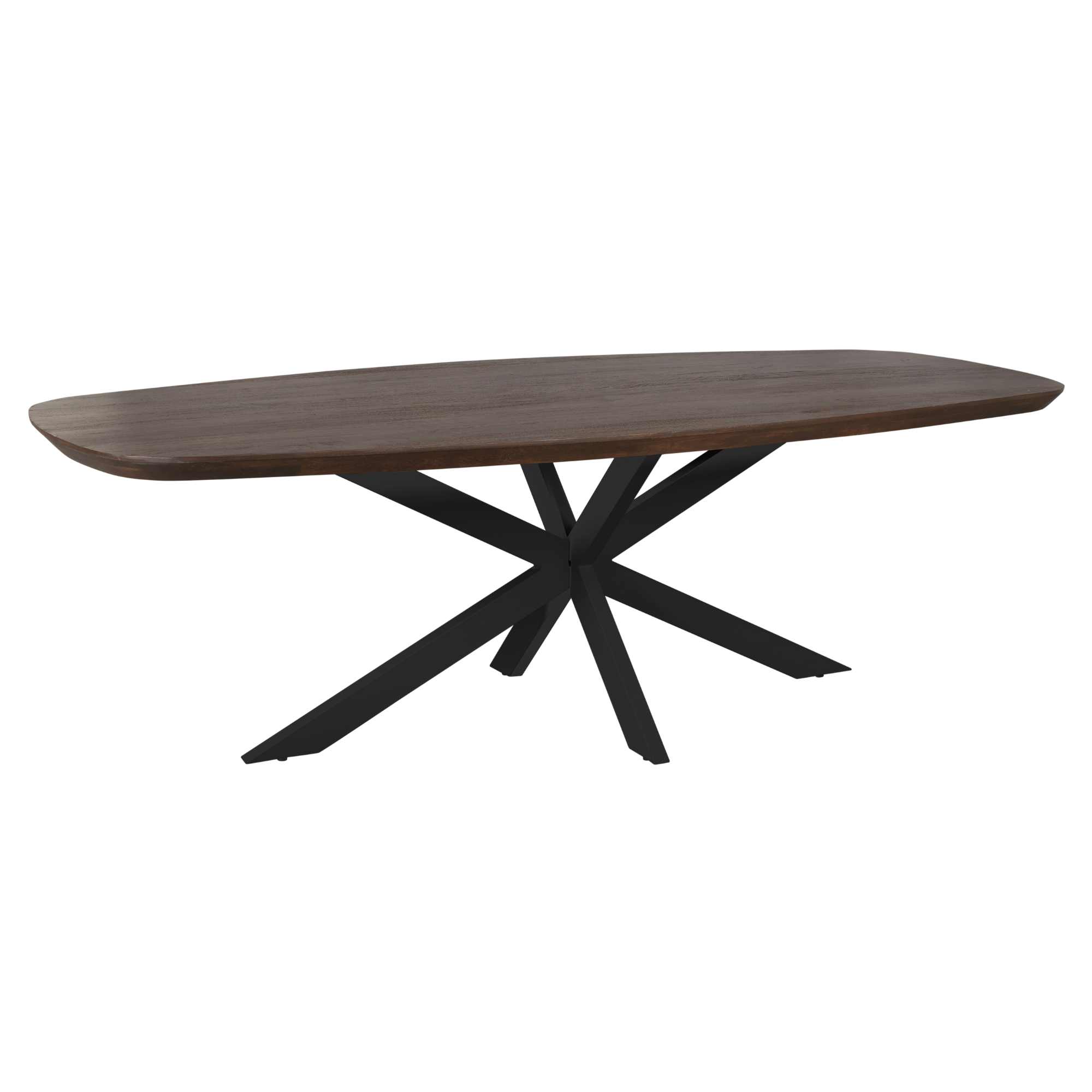 Starfurn Eettafel Madison Brown | 280 cm | Deens Ovaal | Poot Black