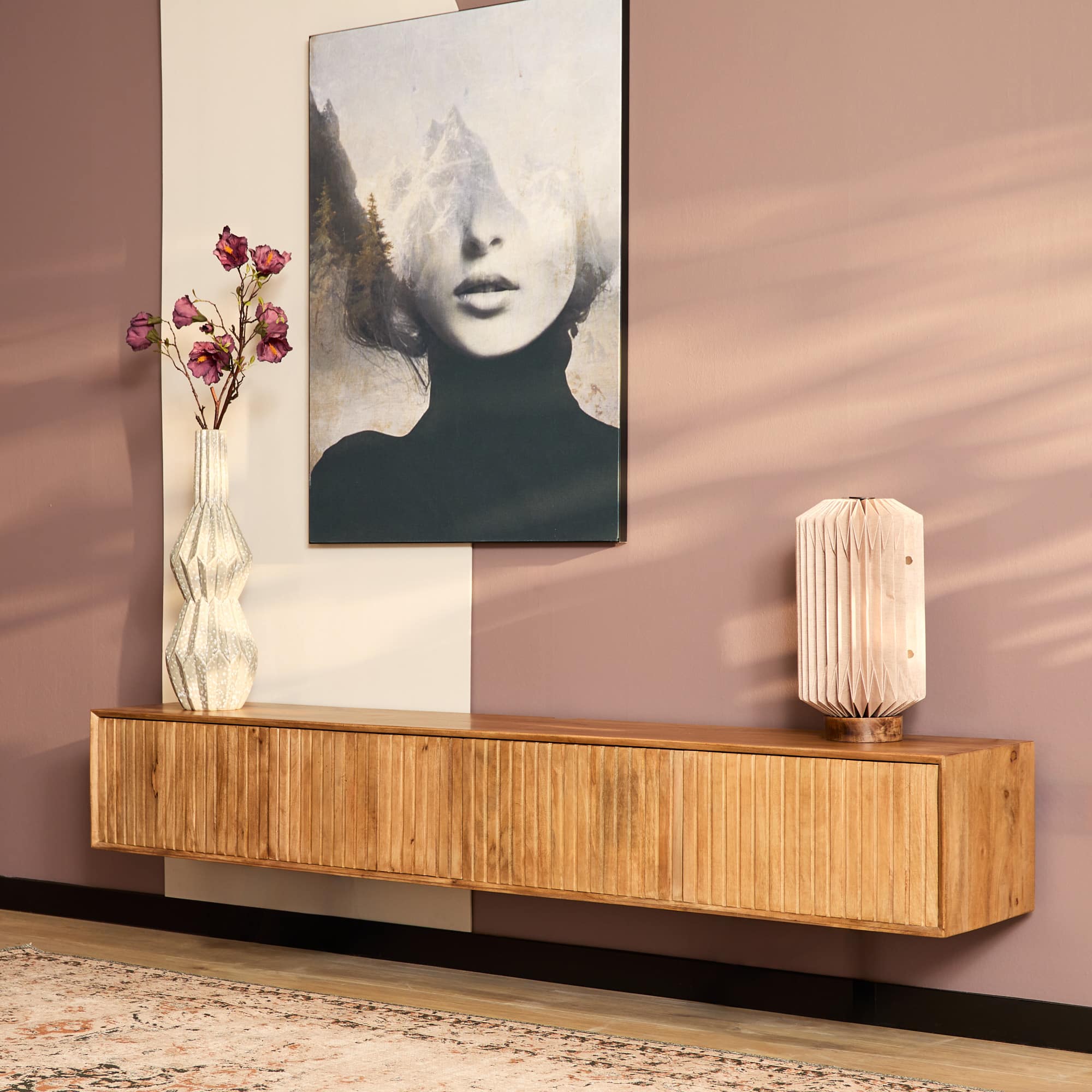 Starfurn Zwevend tv meubel Madison Natural | 200 cm