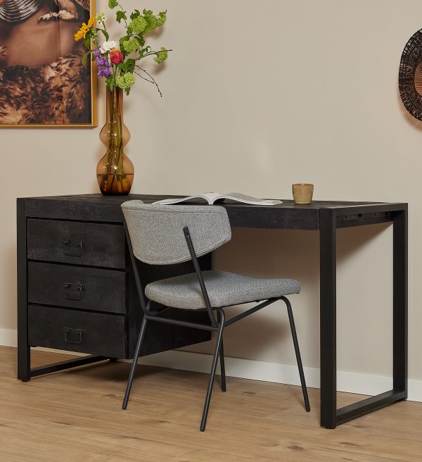 Starfurn Bureau Boaz Black | 145 cm