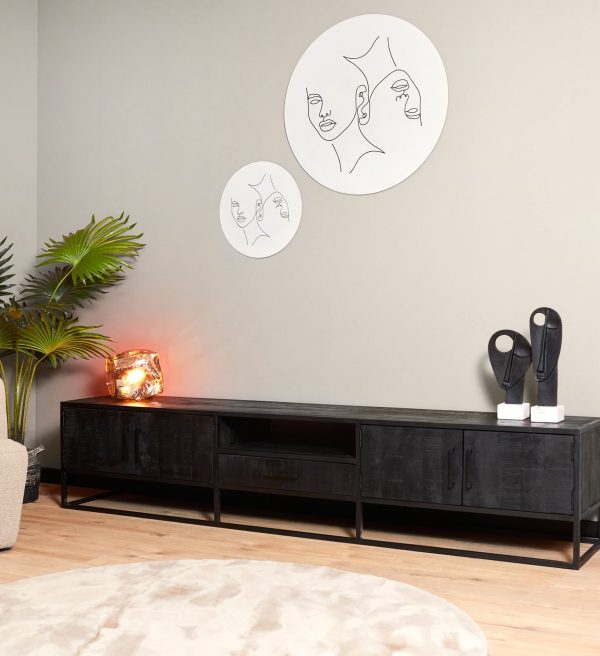 Starfurn Tv meubel Denver Black | 240 cm
