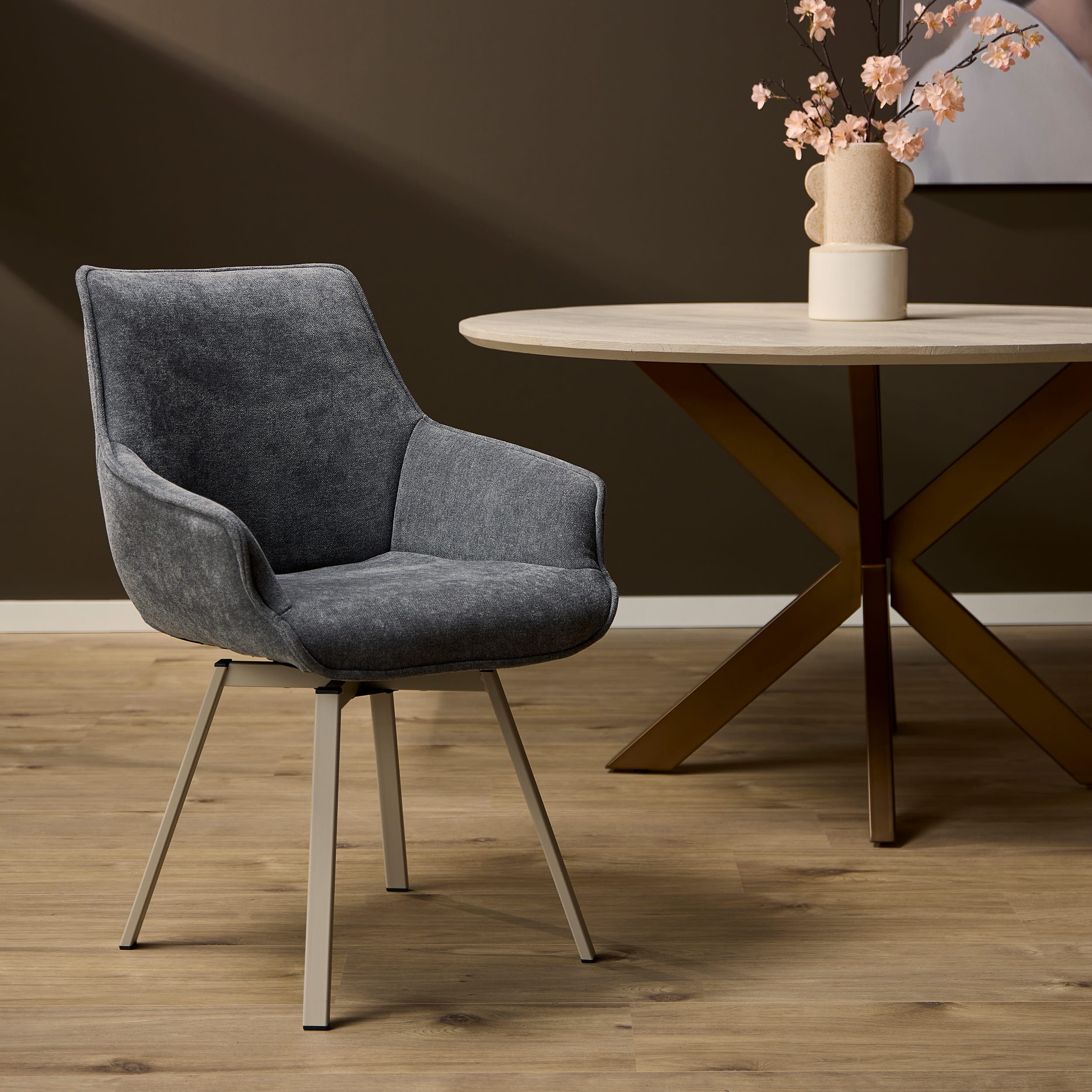 Starfurn Eetkamerstoel Mees | Antraciet