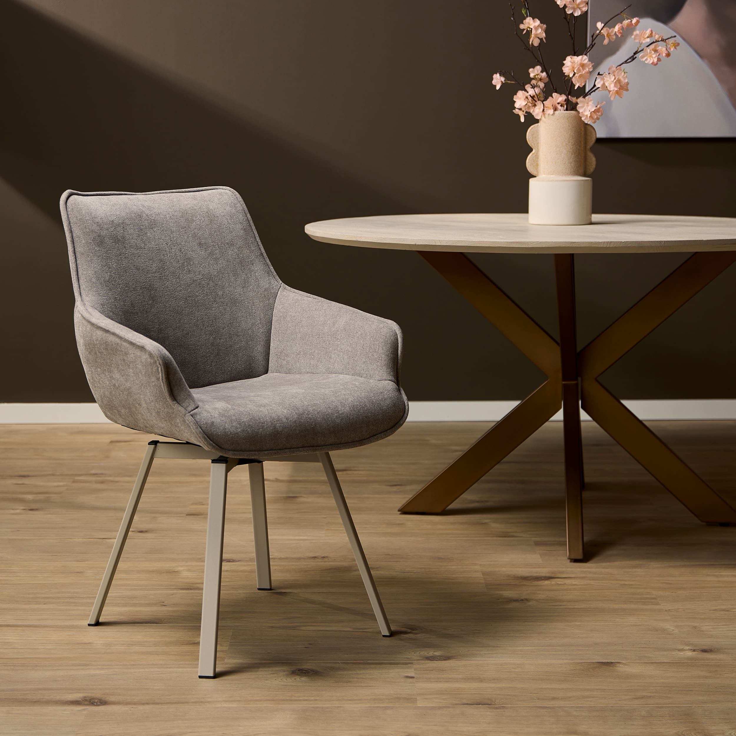 Starfurn Eetkamerstoel Mees | Taupe