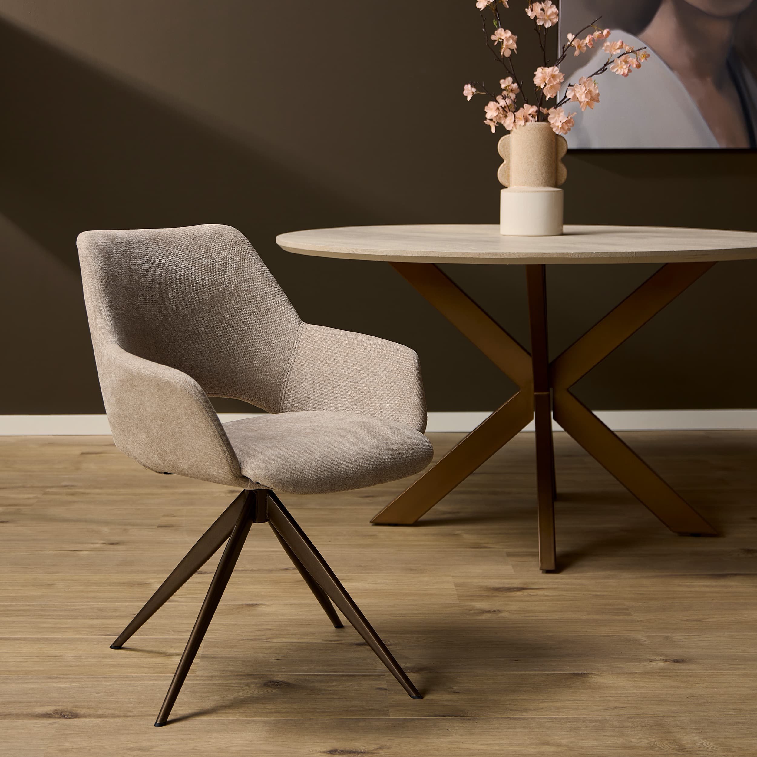 Starfurn Eetkamerstoel Daisy | Beige