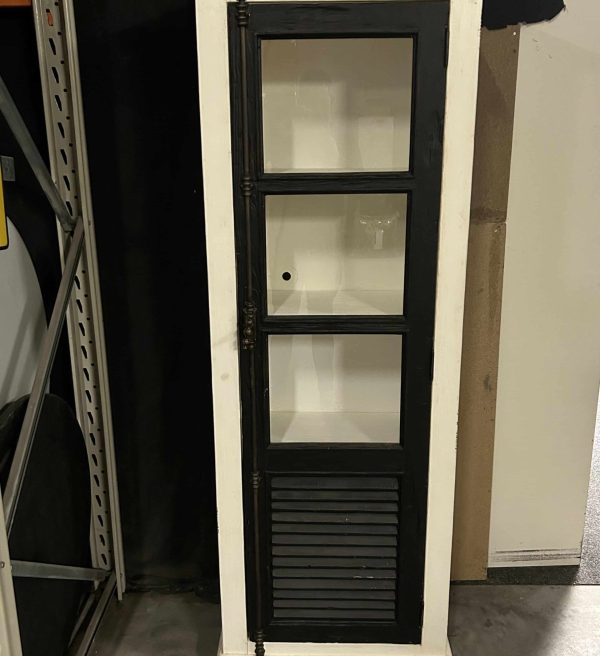 SHOWMODEL Tower Living vitrinekast Amanda zwart grenen