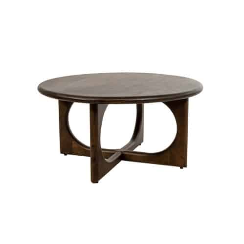 NijwieMySons Salontafel Ø80, H40, Mango Brown Walnut - Zodiac Collection