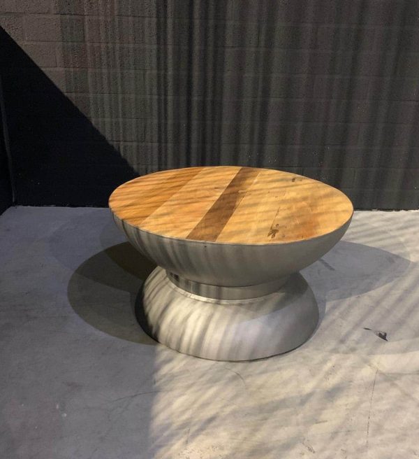 SHOWMODEL salontafel rond 60 cm houten blad