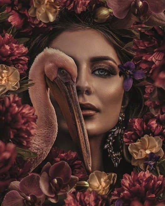 Schilderij Eye to eye glans aluminium