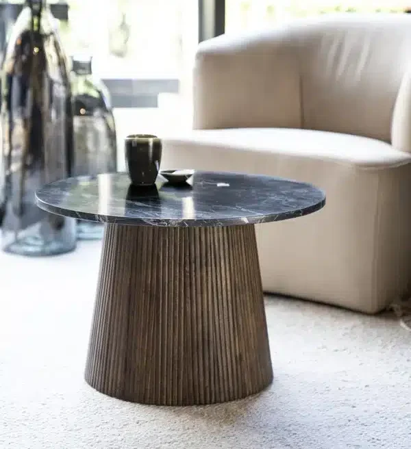 Eleonora bijzettafel Maxim 60x60x40 cm marmer