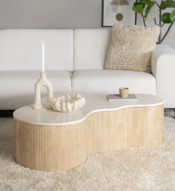 Eleonora salontafel Kira large 129x84x36 cm marmer