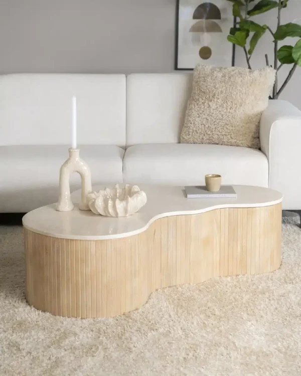 Eleonora salontafel Kira large 129x84x36 cm marmer