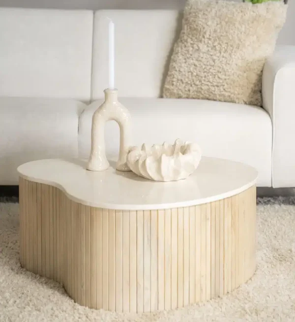 Eleonora salontafel Kira medium 83x72x34 cm marmer