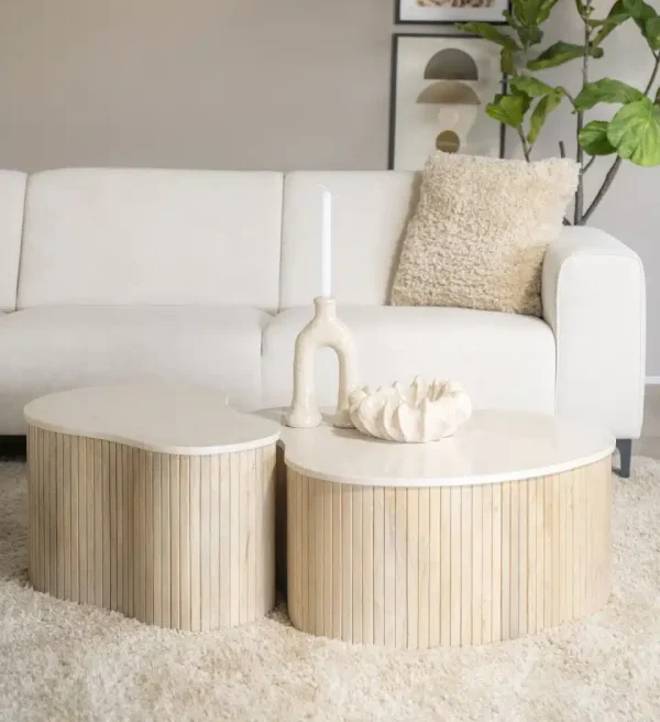 Eleonora salontafel Kira small 70x47x38 cm marmer