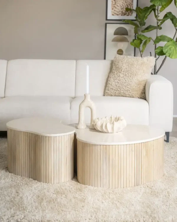 Eleonora salontafel Kira small 70x47x38 cm marmer