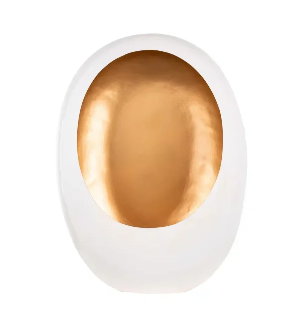 Richmond Interiors kandelaar 60x21x45 cm Silas groot wit/goud