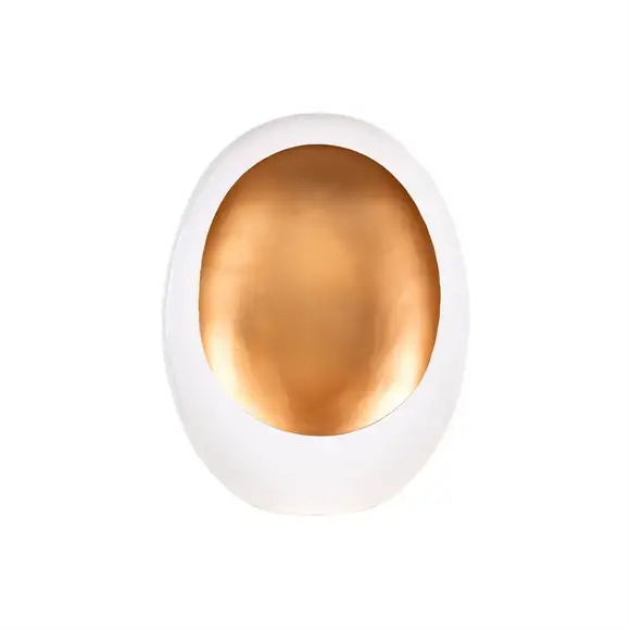 Richmond Interiors kandelaar 44x15x34 cm Silas medium wit/goud