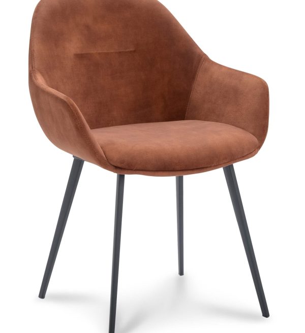 Eetkamerstoel Taylor met arm koper