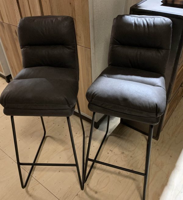 SHOWMODEL Tower Living barstoelen Toro hoog set van 2 antraciet