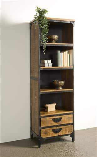 Tower Living boekenkast Basto 60x40x190 cm mangohout