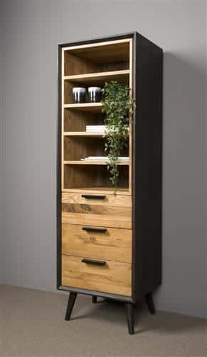 SHOWMODEL Tower Living boekenkast Bresso eiken 55x45x174 cm