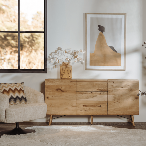 Tower Living dressoir Aura 160x40x80 cm naturel acacia