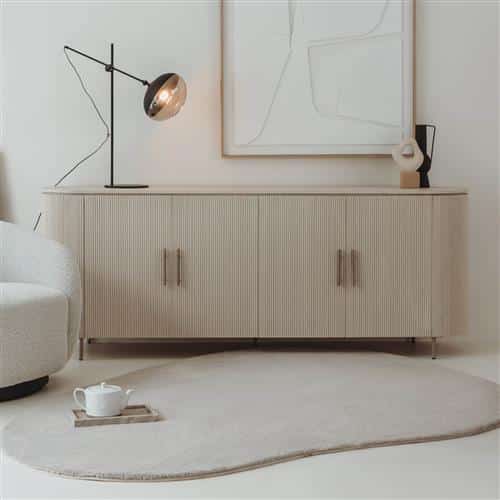 Tower Living dressoir Corbetta 210x45x80 cm mangohout stone finish