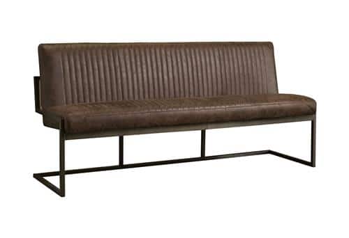 Tower Living eetkamerbank Ferro 135 cm donkerbruin