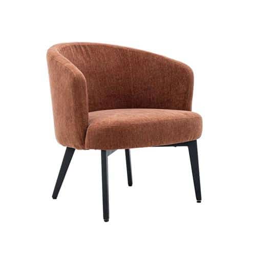 Tower Living fauteuil Albi met arm koper