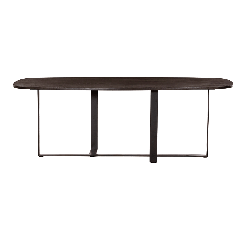 Tower Living eettafel Mincio 200x100x77 cm donkerbruin eiken